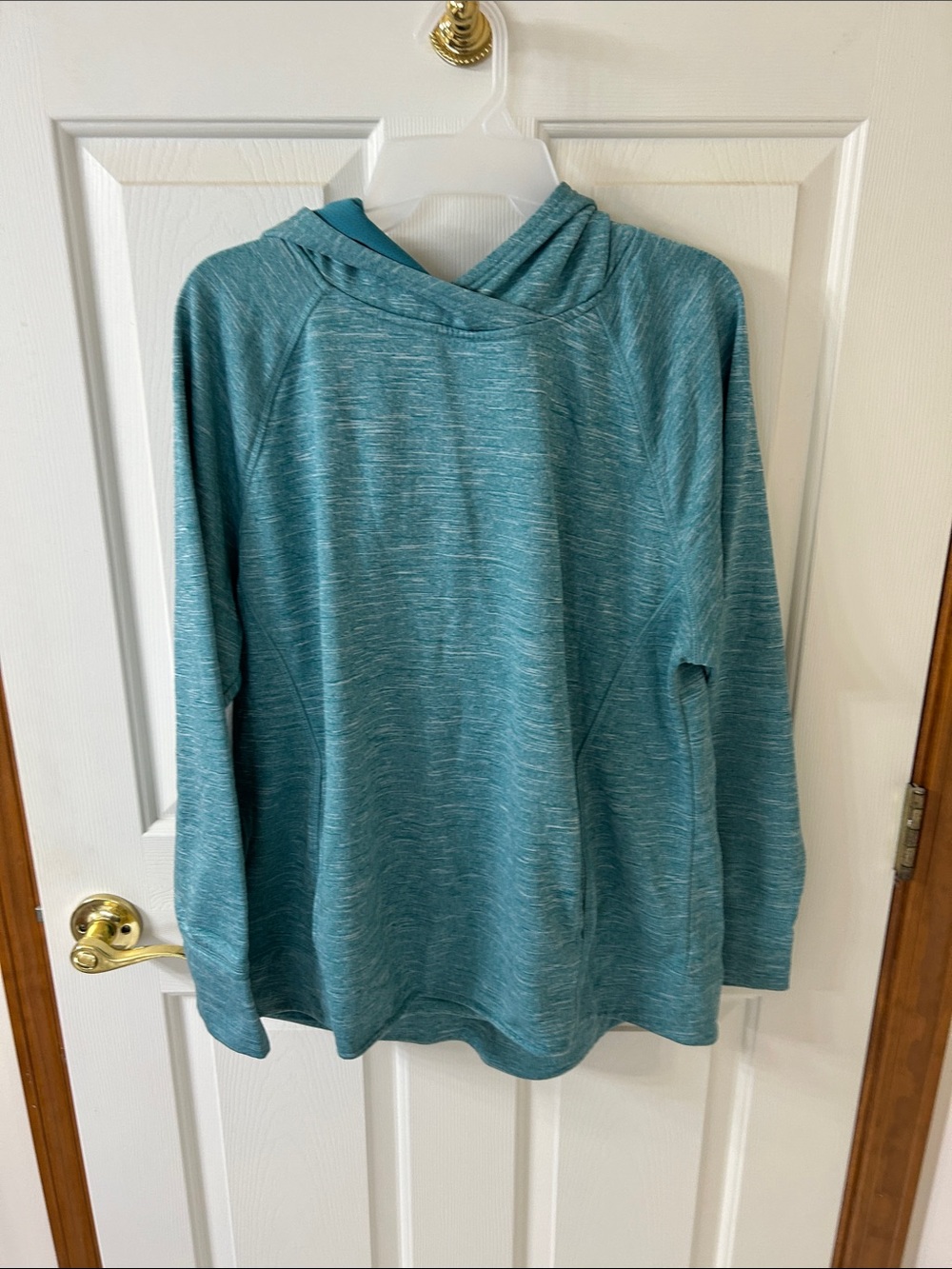 Champion Teal Marled Lightweight Hooded Pullover